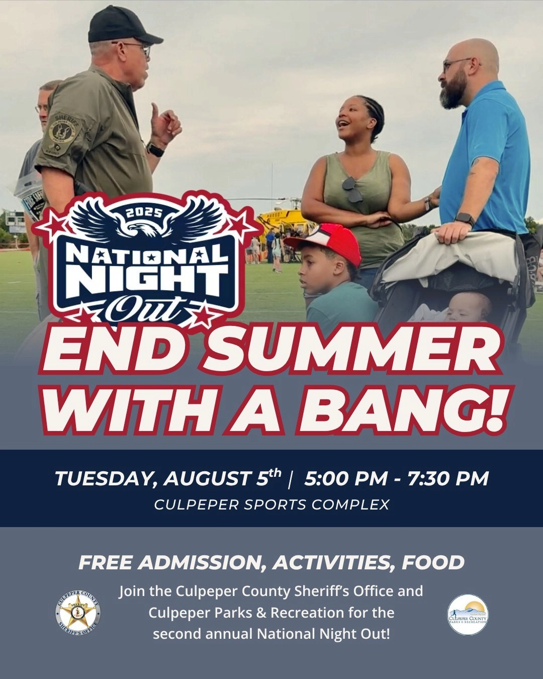 Culpeper County National Night Out Flyer - Info repeated in post body.