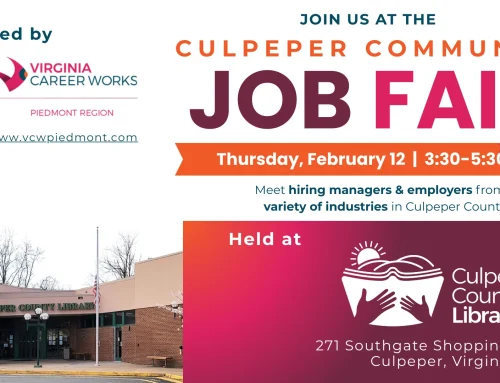 Join us for the Culpeper Job Fair on February 12!