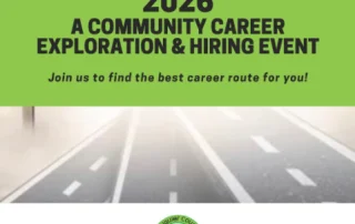 Flyer for Fauquier County Public Schools’ “Trade Street 2026: A Community Career Exploration & Hiring Event” at Kettle Run High School on Thursday, March 19th, from 5:30 PM to 7:30 PM.